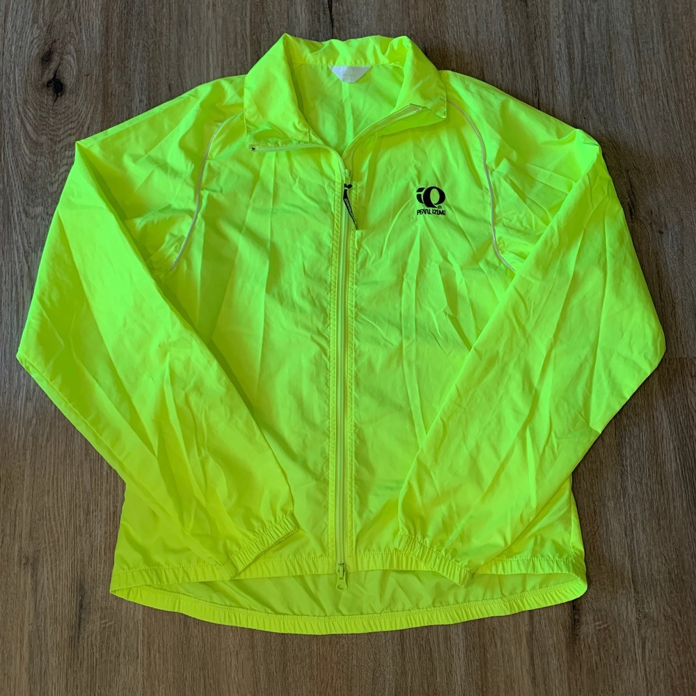 Pearl Izumi Quest Barrier Convertible Cycling Jacket in Neon Yellow - Medium